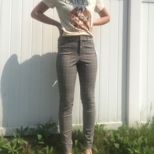 NEW Old Navy Cream Checkered Dress Pants